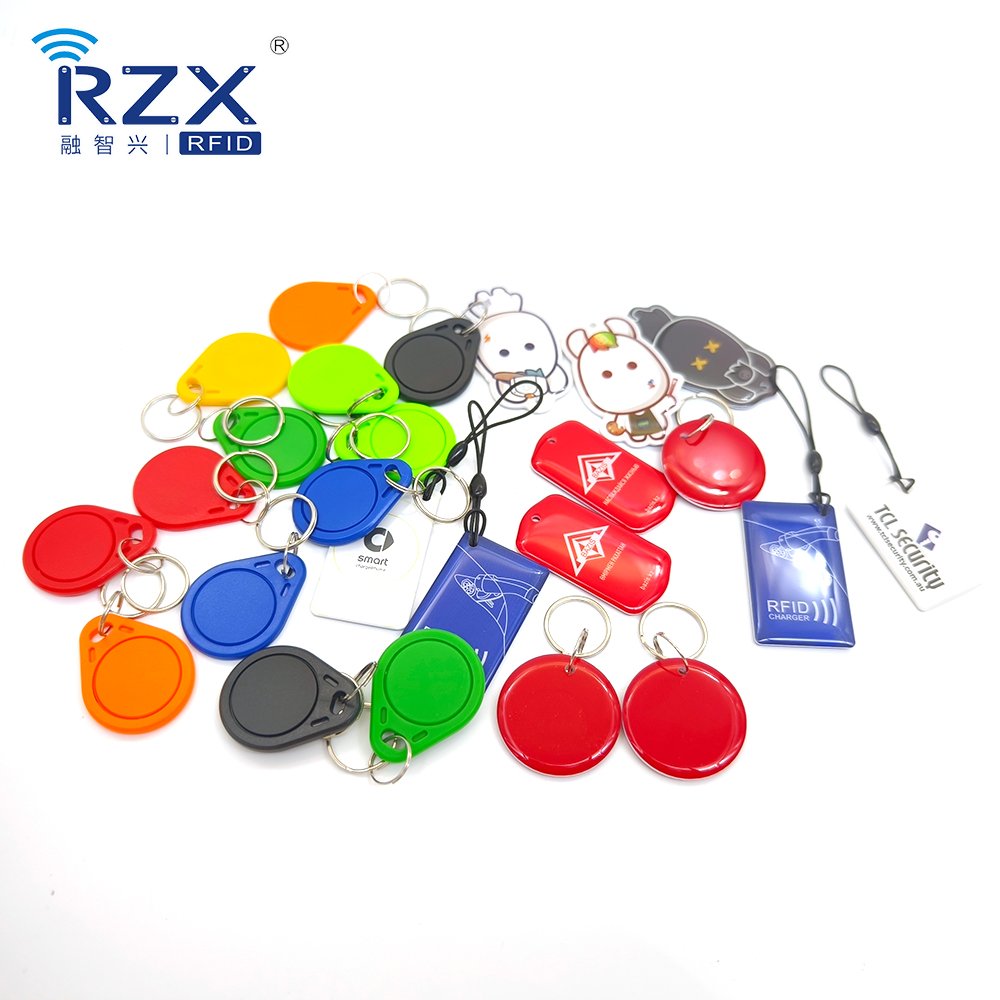 Printable ABS Key Tag 13.56Mhz FM11RF08 RFID Keyfobs ISO14443A door Access controlKeychain