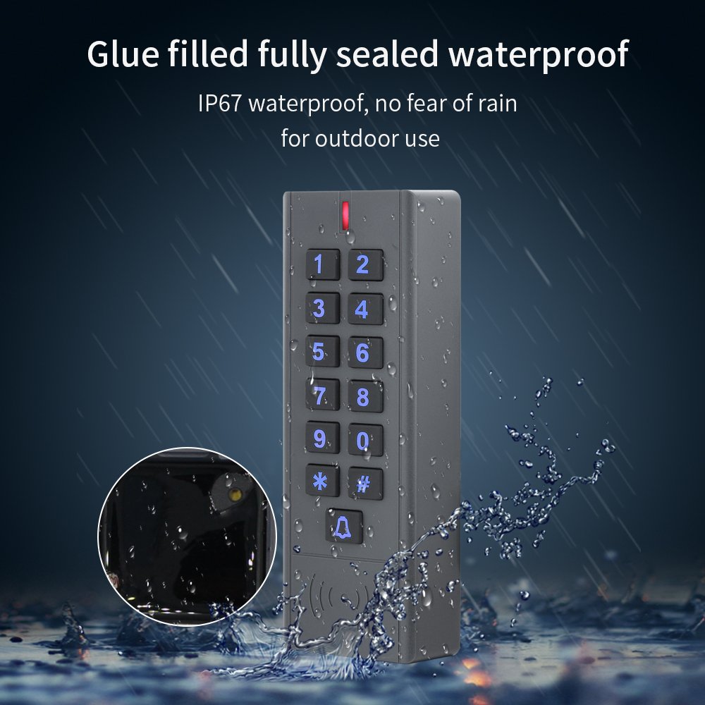 WIFI Tuya Smart Door Lock Keypad Waterproof Door Access Control System Standalone RFID Key Door Entry Access Controller