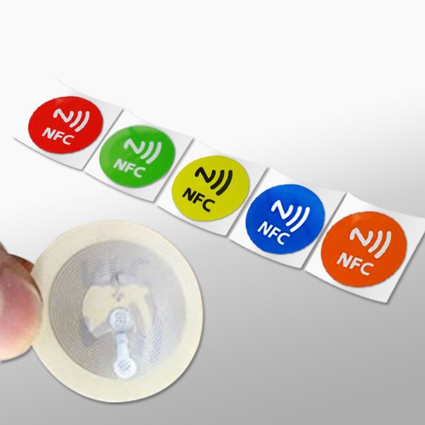 144 Bytes NFC Ntag213 Wet Tag Stickers 13.56MHz ISO14443A Chip RFID Adhesive Labels 6 Colors NFC Phone Access Control Cards