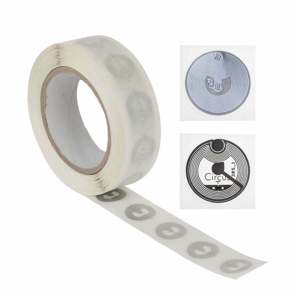 144 Bytes NFC Ntag213 Wet Tag Stickers 13.56MHz ISO14443A Chip RFID Adhesive Labels 6 Colors NFC Phone Access Control Cards