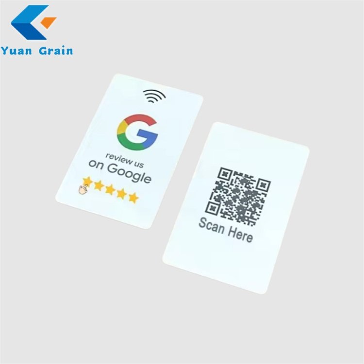 Social Review Tap Card QR Code Contactless NFC Tap Card Unlimited Use nfc Cards NFC for Google Review business application