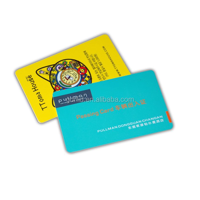 Contactless smart VIP card hotel key card