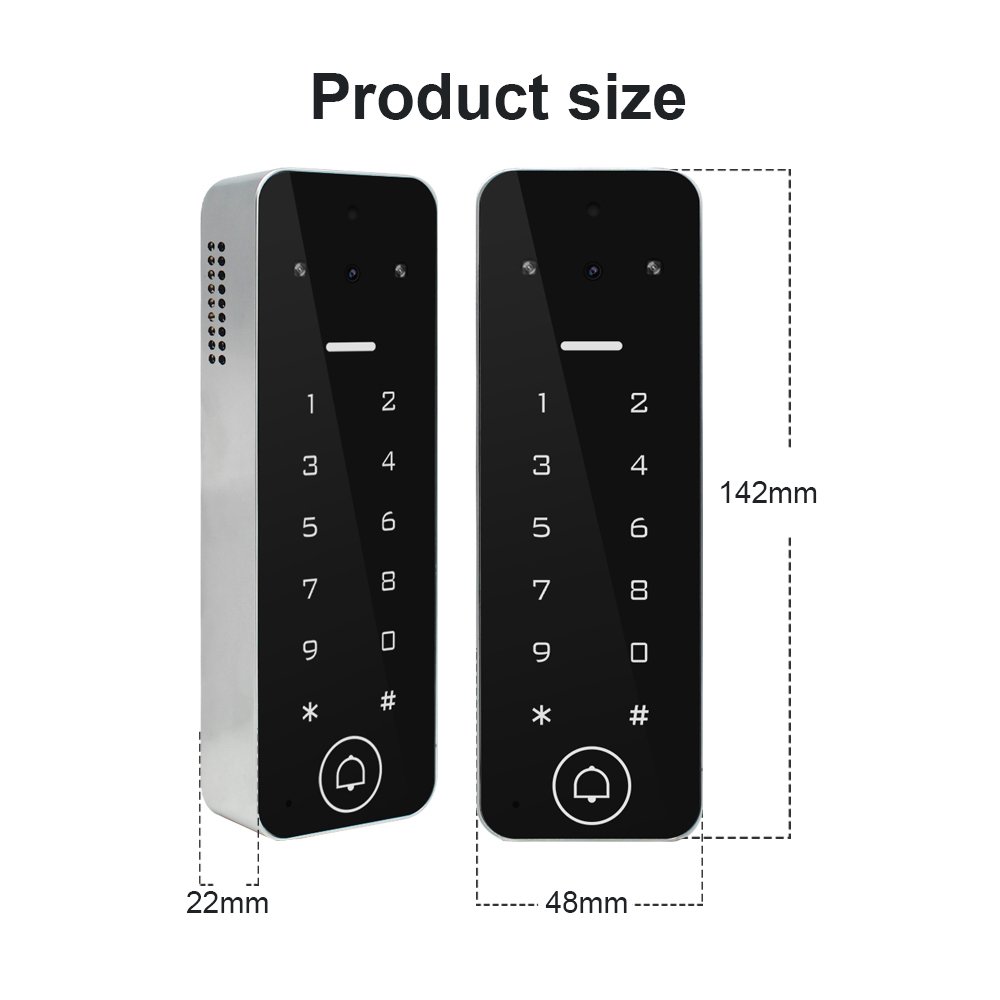 Outdoor IP65 Smart Video Intercom WiFi Monitor with Doorbell Camera Wired Video Door Phone Intercom System for Villa apartment