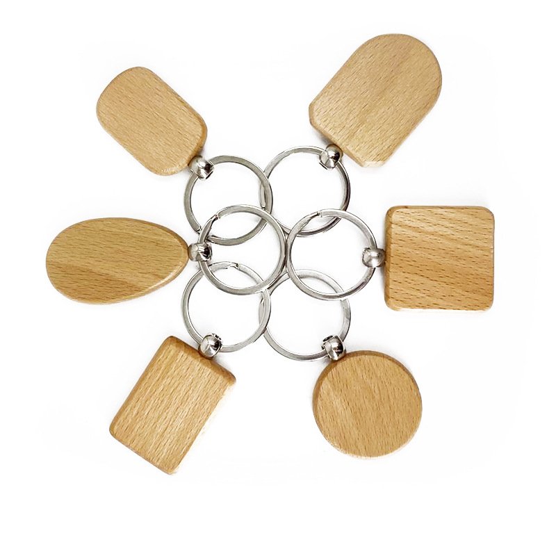 Customized NFC/RFID Bamboo/Wood keychain Laser Engraved Nfc Wood Access Control Card