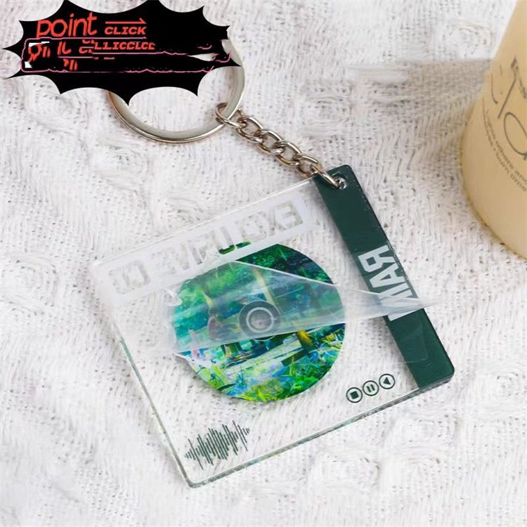 DIY Durable Nfc Mini Album Music Card Key Chain And Video Play Compatible For Iphone And Android