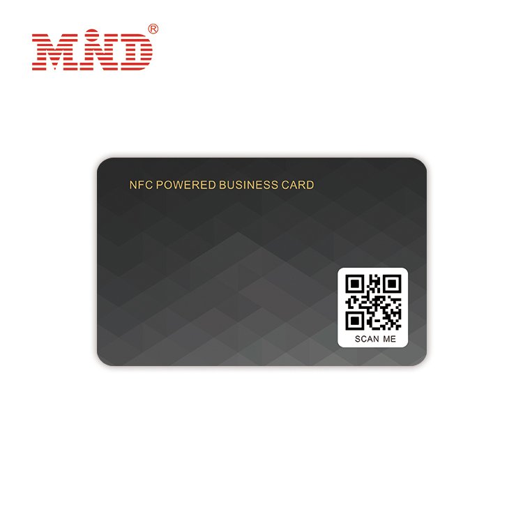 Custom Printed CR80 Matte Black NFC Card NTAG 213 NTAG 215 13.56mhz Plastic PVC Tap Digital Business Card