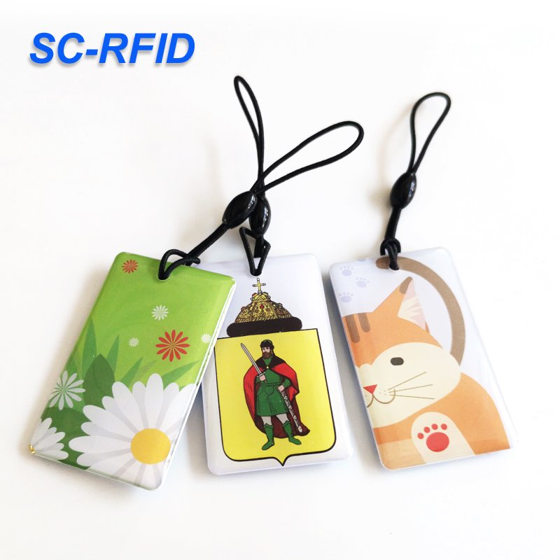 Sencan Custom Rewritable LF T5577 Epoxy Keyfob 125KHz RFID Smart Epoxy card tag for Access Control system