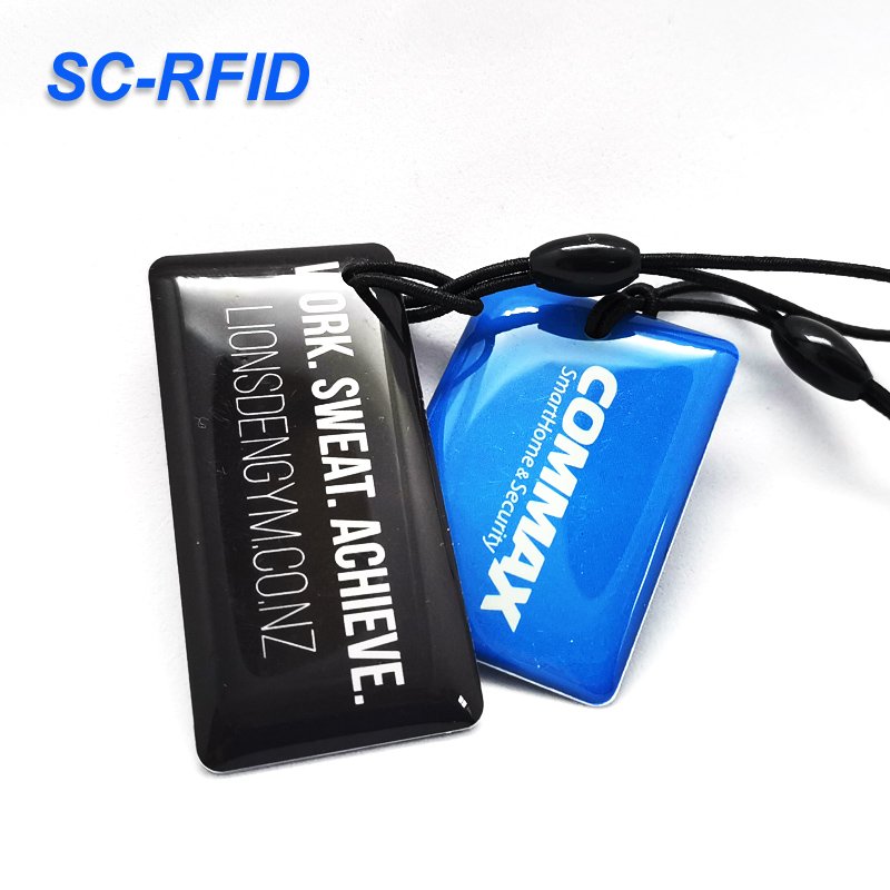 Sencan Custom Rewritable LF T5577 Epoxy Keyfob 125KHz RFID Smart Epoxy card tag for Access Control system