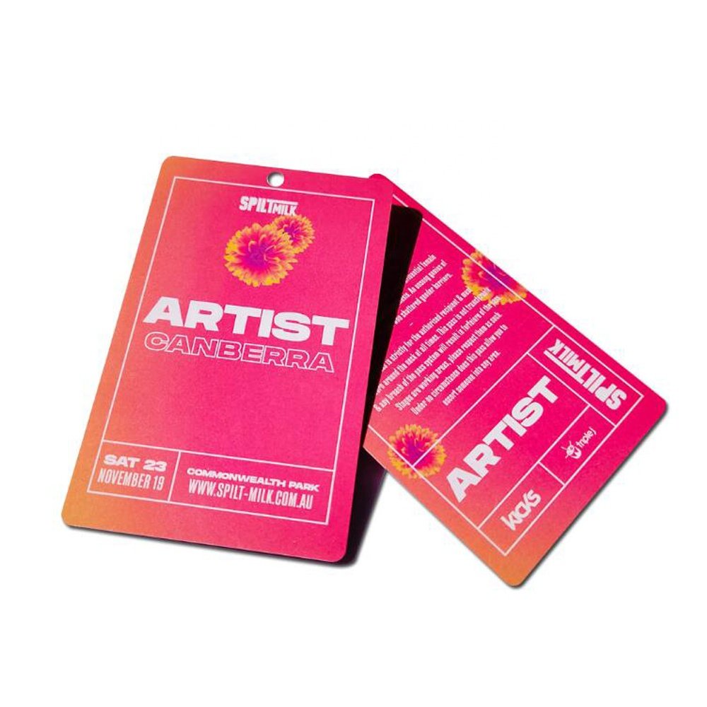Access control card personalised event badges lanyards custom vip exhibition event pass entry id badge rfid card