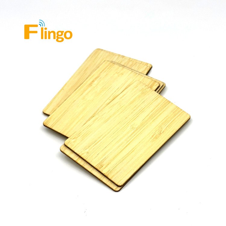Rfid Wood Card Factory Direct Supply Eco Friendly 13.56MHz programmable RFID Wooden Smart Card RFID Blank Wood Cards