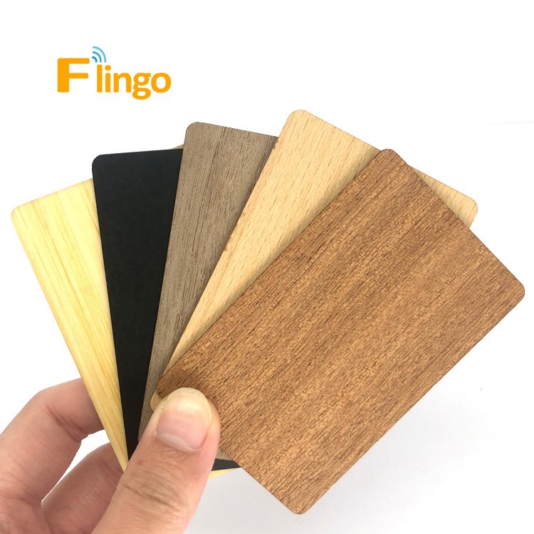 Rfid Wood Card Factory Direct Supply Eco Friendly 13.56MHz programmable RFID Wooden Smart Card RFID Blank Wood Cards