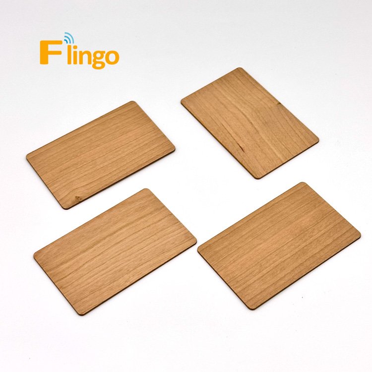 Rfid Wood Card Factory Direct Supply Eco Friendly 13.56MHz programmable RFID Wooden Smart Card RFID Blank Wood Cards