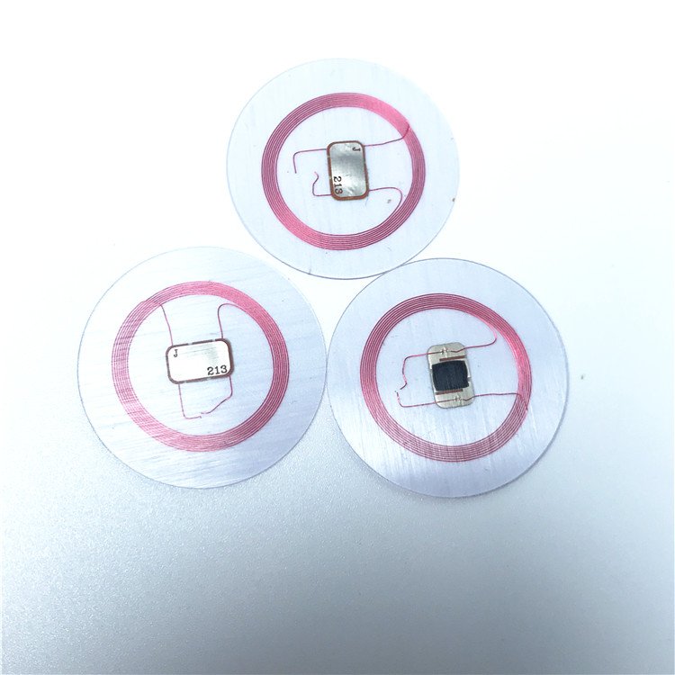 Custom Digital Waterproof 125khz Rewritable T5577 Sticker Coin Coil ID Card