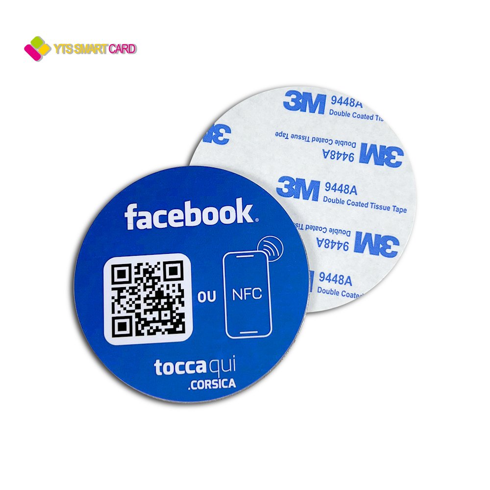 YTS 13.56mhz RFID Adhesive Label Sticker Universal Label 25mm best price nfc label for phone