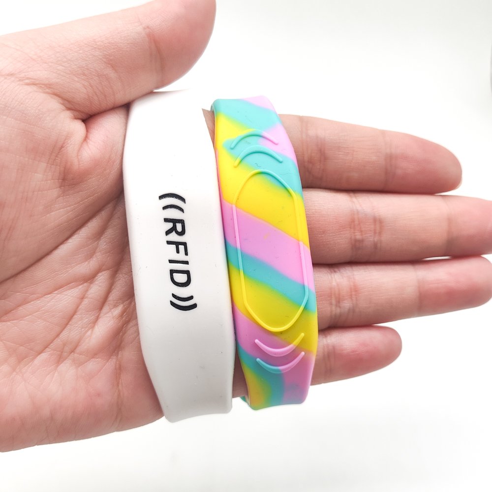 Access Control Card 5pcs 13.56Mhz RFID wristband silicone electronic bracelets wrist band IC smart 1K S50