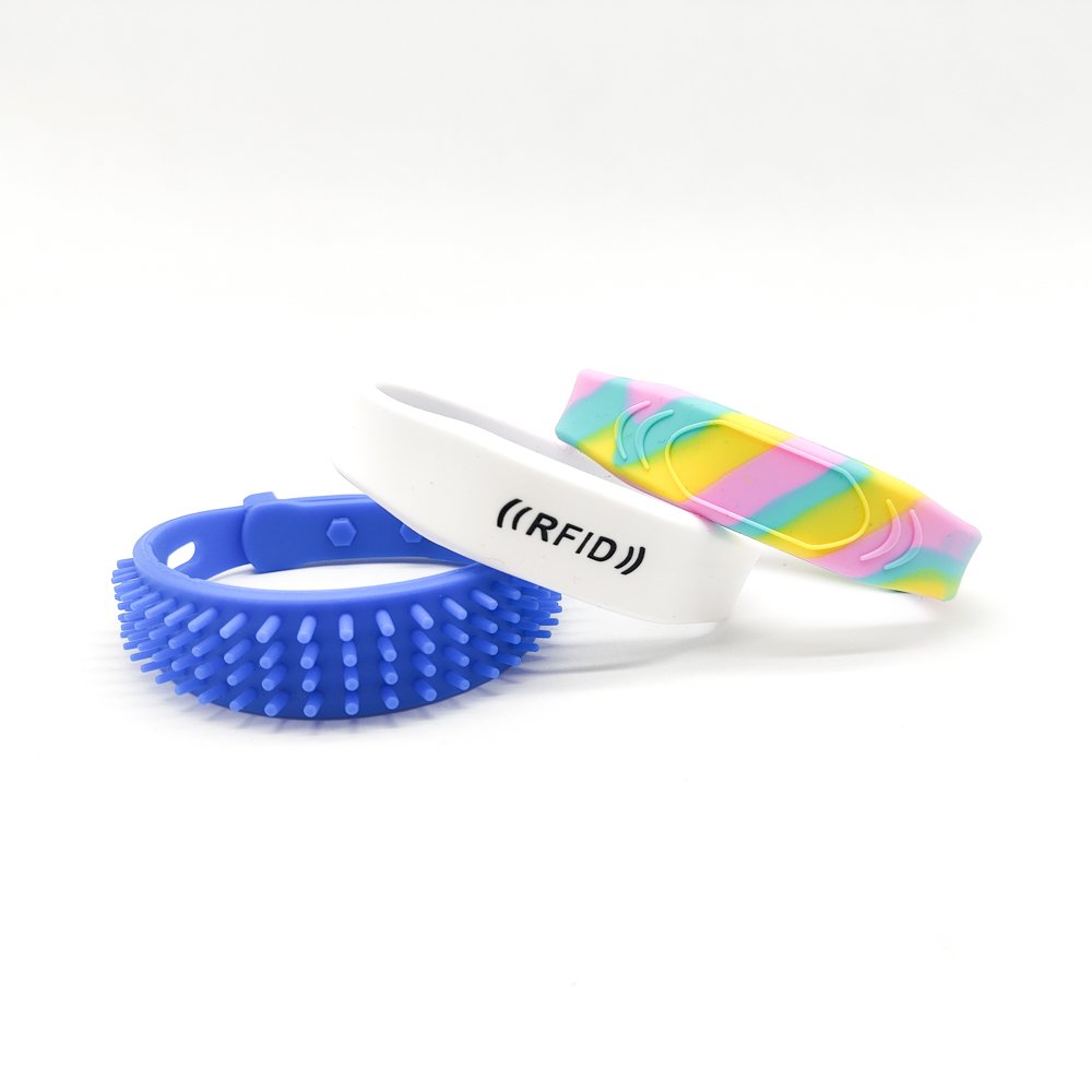 Access Control Card 5pcs 13.56Mhz RFID wristband silicone electronic bracelets wrist band IC smart 1K S50