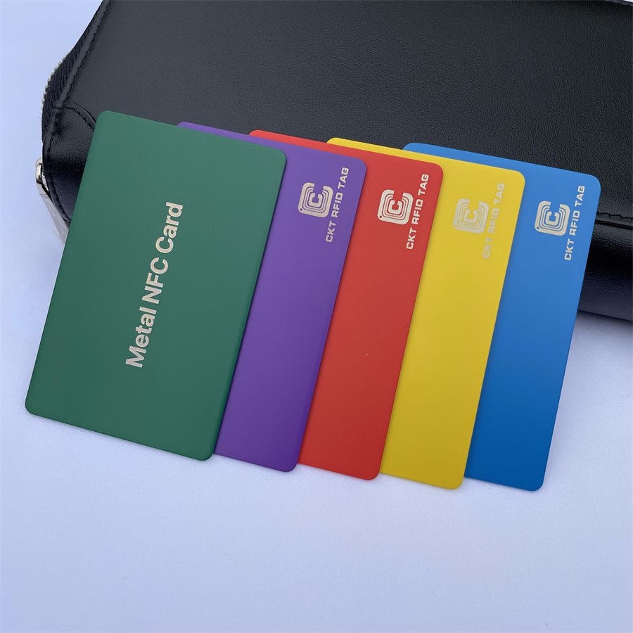 Eco-Friendly Laser Engraving Logo Stainless Steel Blank Metal Card Print NFC Cards Alloy Business Card