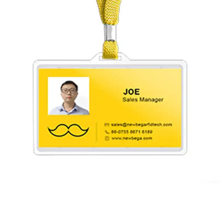 Custom tk4100 1.8mm Thickness Clamshell Company Access Control Cards RFID Blank ABS Hid Proximity Cards