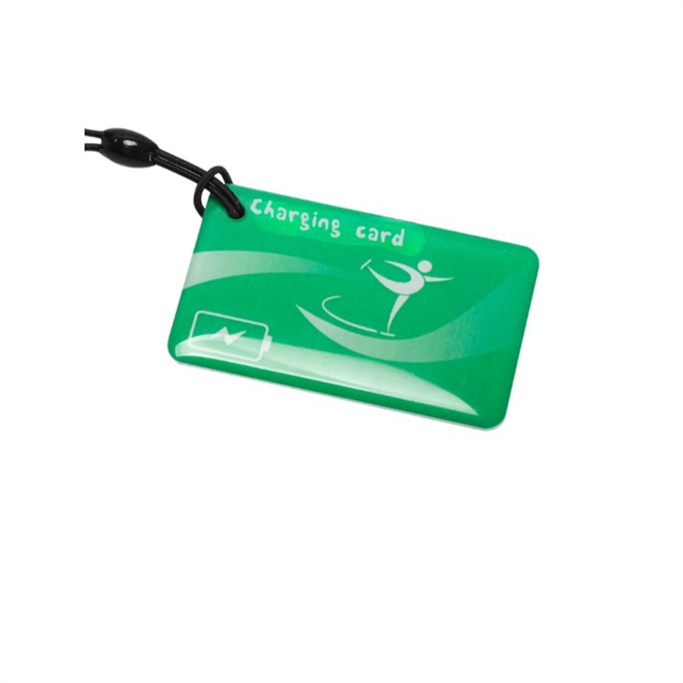 RFID NFC key card 13.56MHz epoxy key chain, used for access control, can print program URL encoded QR code