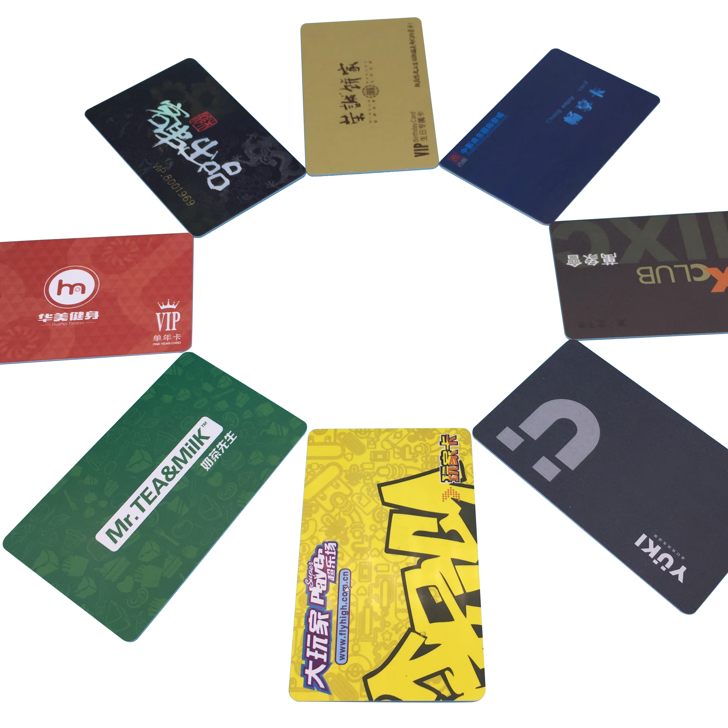 Custom CYMK Color Print RFID Smart Contactless ISO IC Card For Access Control System