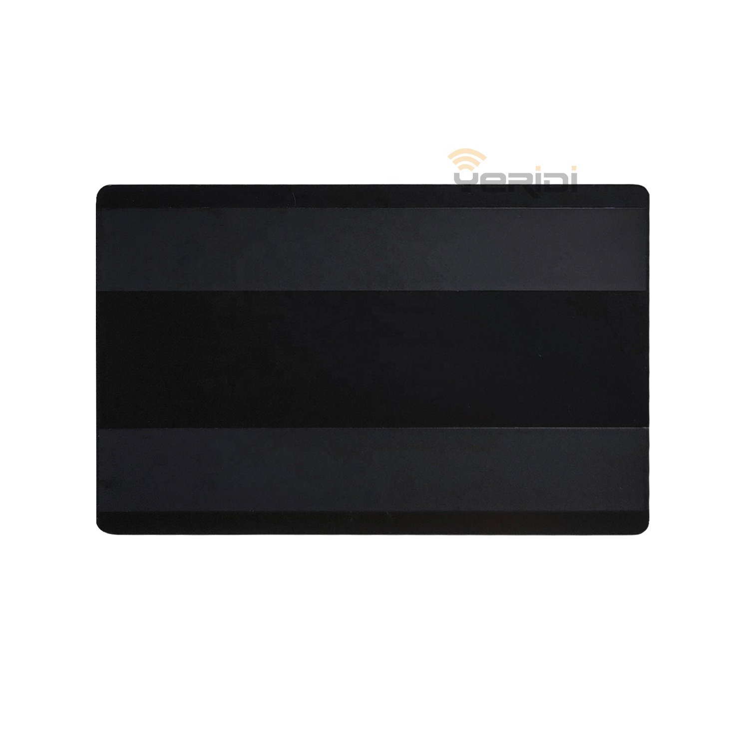 0.8mm No Recording Printable Dual Chip Slot Dual HICO Magnetic Strip Blank Business Membership Access Control Metal Card
