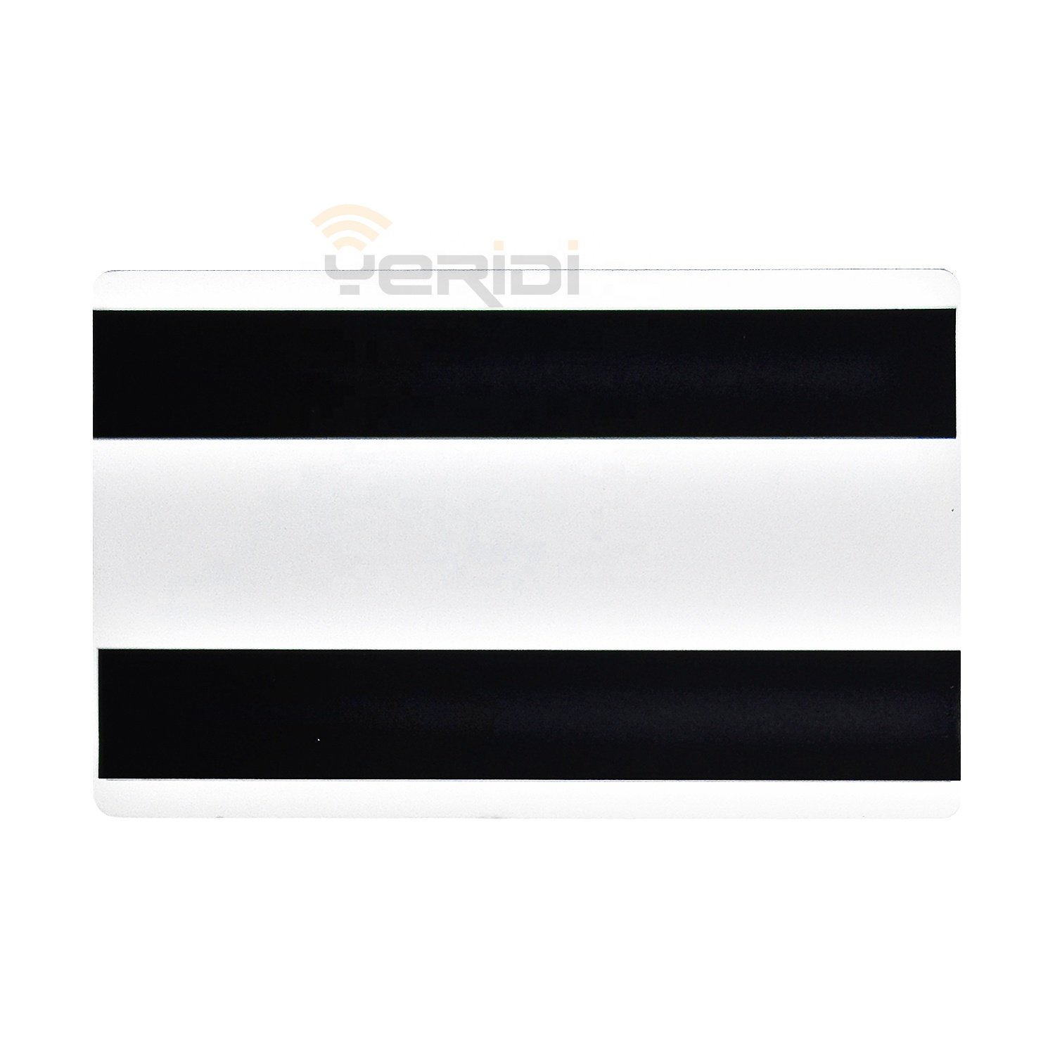 0.8mm No Recording Printable Dual Chip Slot Dual HICO Magnetic Strip Blank Business Membership Access Control Metal Card