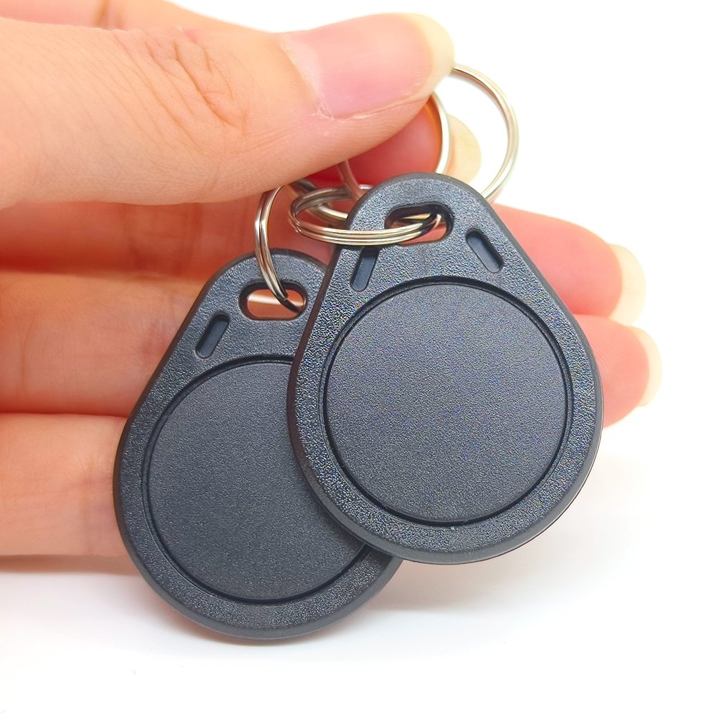 13.56MHz Keychain Door Access Control Programmable FM11RF08 Chip Blue Color Key Fob Smart Rfid Keyfob