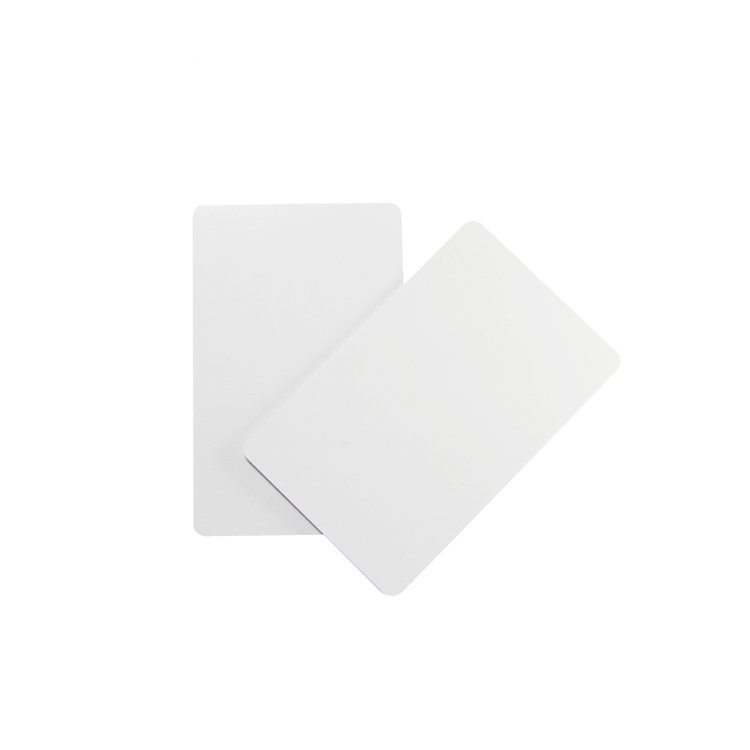 Top sale 2024 waterproof PVC business card 0.76 thickness matt plastic blank card with film covered on both sides PVC white card