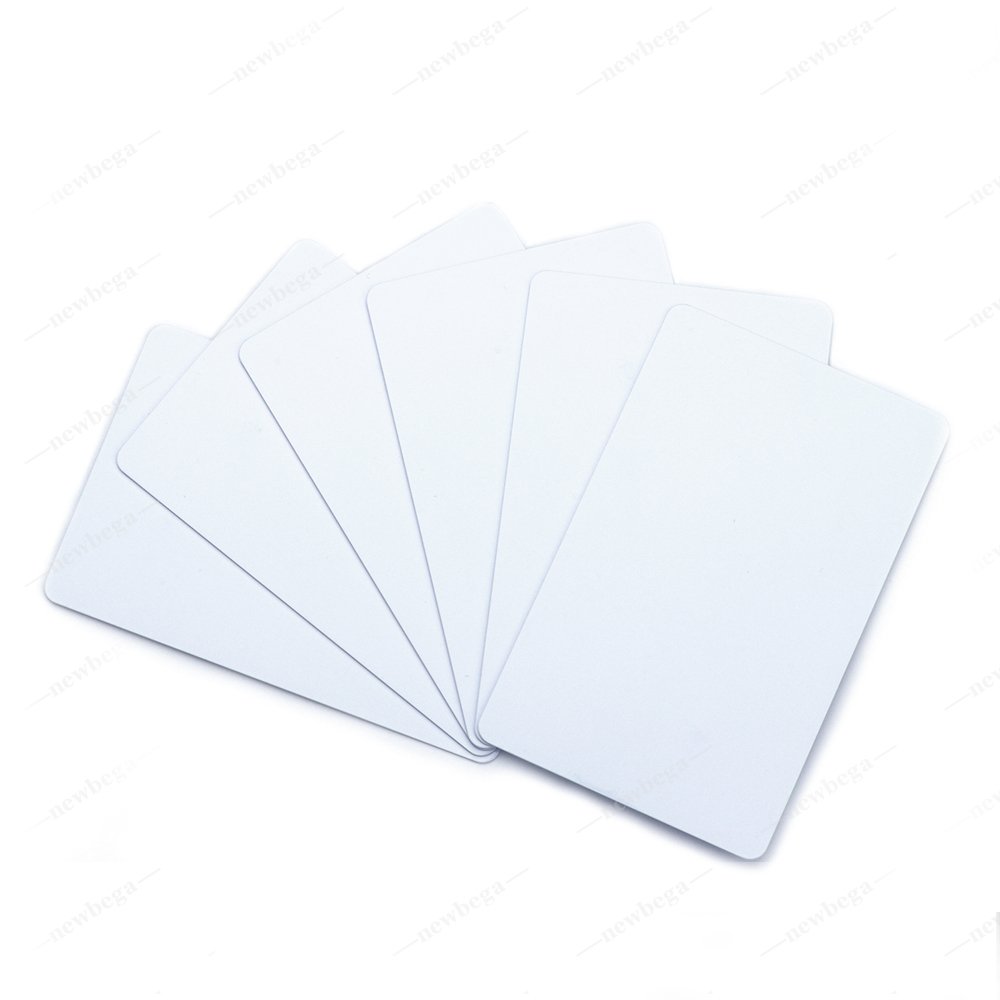 13.56Mhz HF 1K Chip F08 Smart Card Contactless RFID Card Plastic PET/ABS blank white plain card CR80