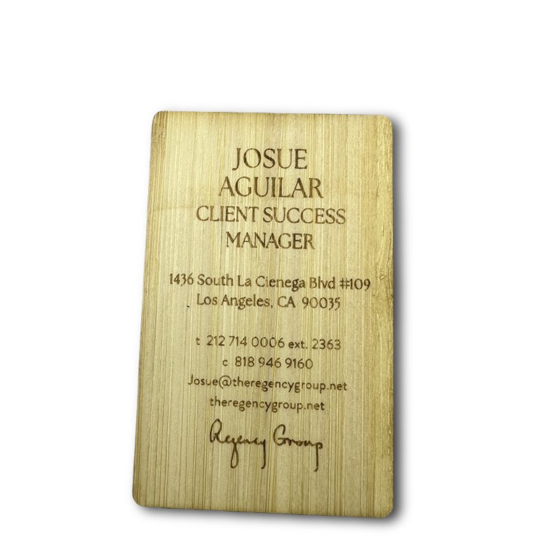 Black Walnut Cherry Basewood RFID Hotel Key Card