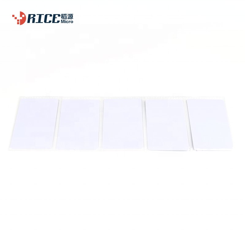 125khz rfid key card white blank PVC read write rewritable rfid chip cards for printer customizable