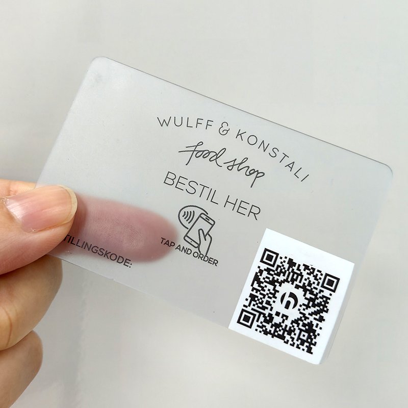 High Quality Custom CMYK Printing RFID transparent smart visit name cards plastic frosted pvc ID business transparent nfc card