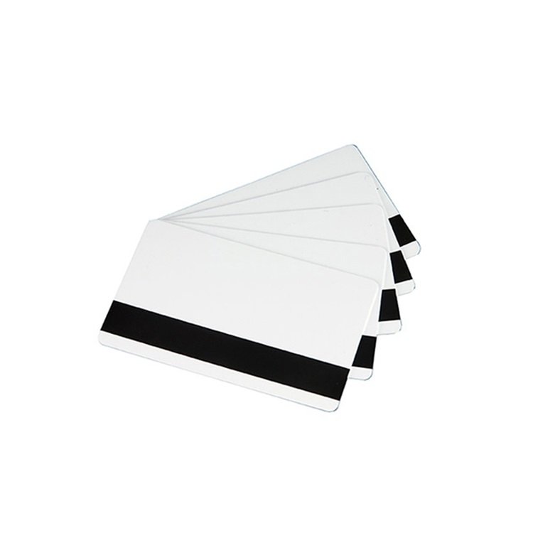 EXW the popular product blank PVC magnetic strip card matt surface PVC white plastic card