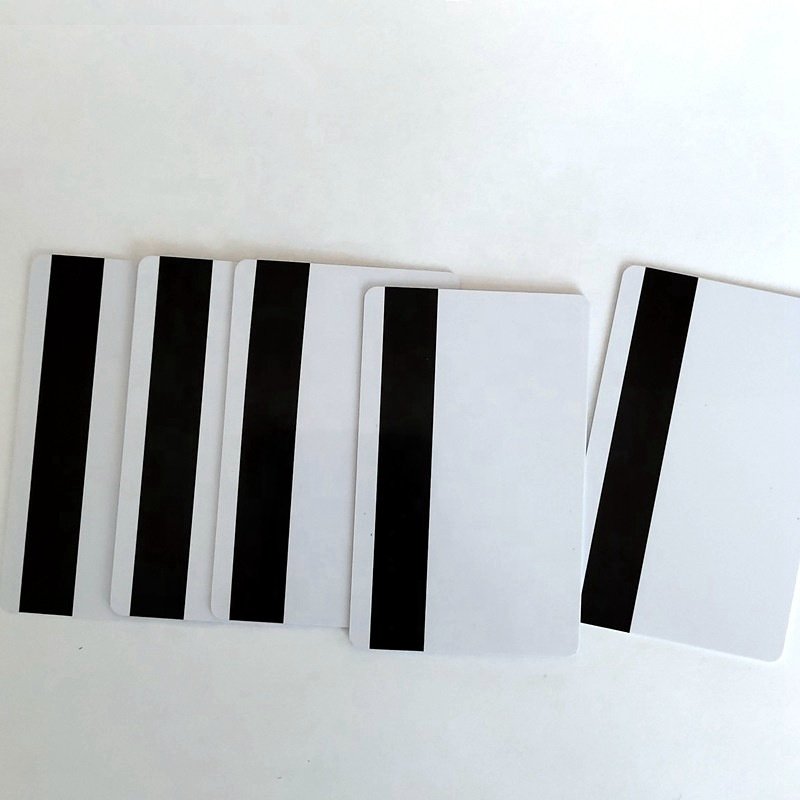 EXW the popular product blank PVC magnetic strip card matt surface PVC white plastic card