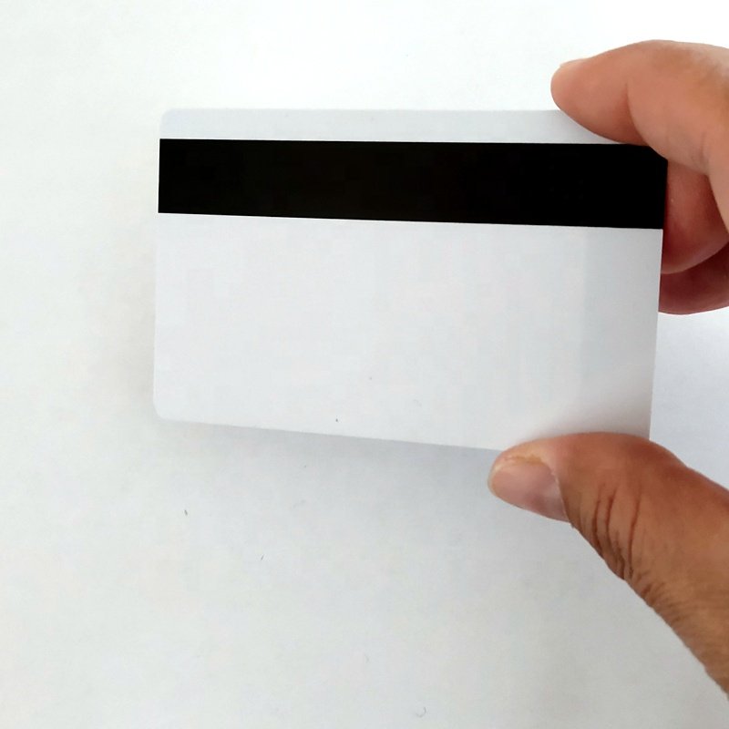 EXW the popular product blank PVC magnetic strip card matt surface PVC white plastic card