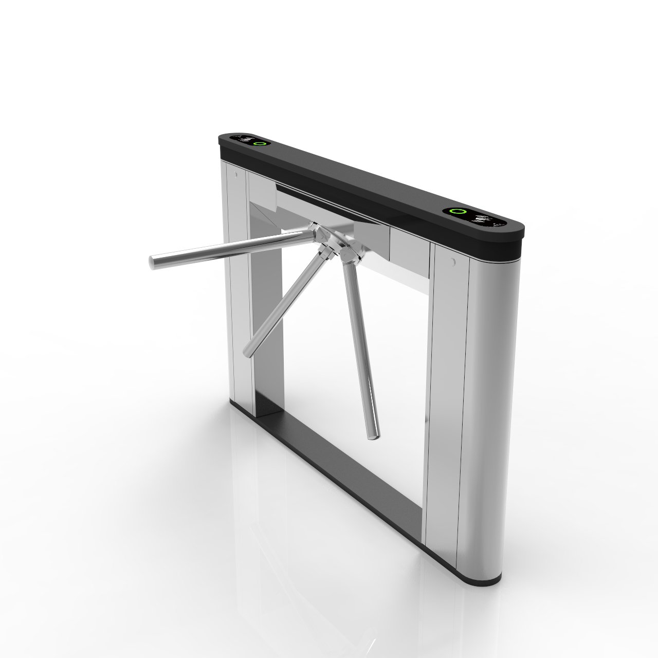 Bosiny custom Access Control Automatic Swing Barrier Gate with IC OR Facial recognition LCD display screen Tripod Turnstile