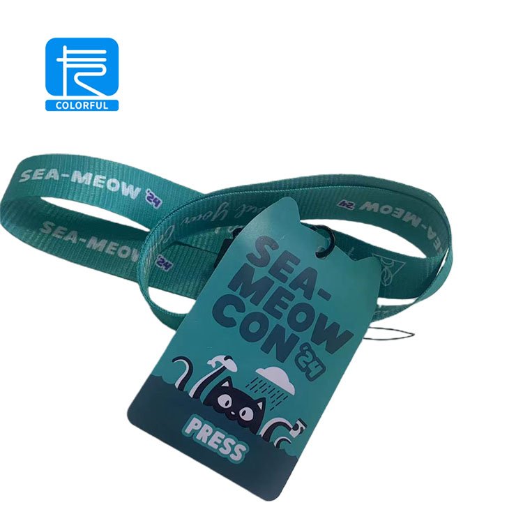 Customized Printing Plastic Identification Card Event Working Staff Employee Badge PVC ID Card With Lanyard