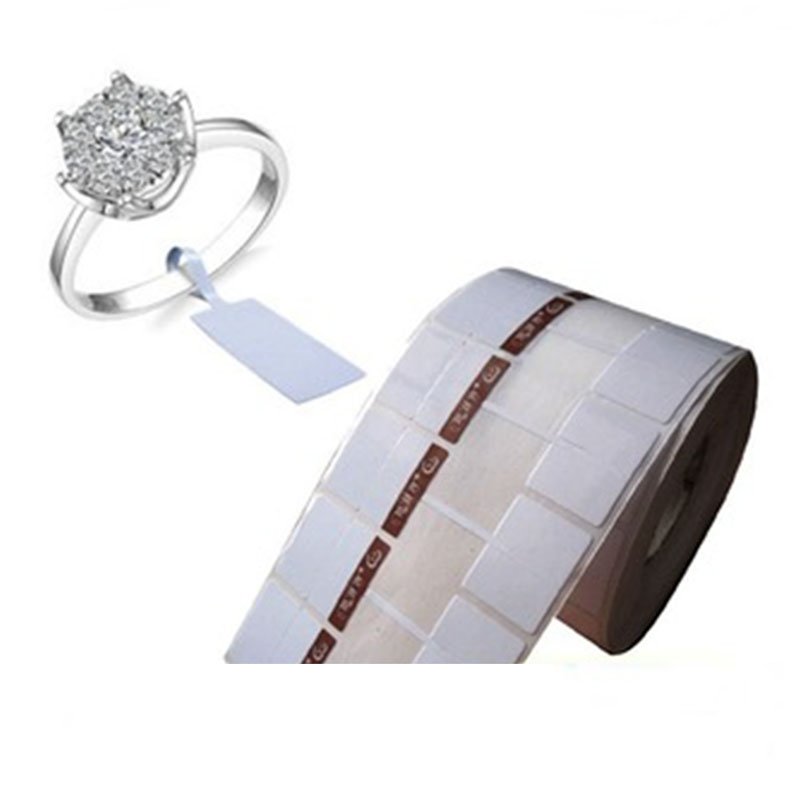 Custom Jewelry Tag Coated Paper Access Control Card Remote Reading Fast Inventory Data Collection Passive UHF RFID Jewelry Tag