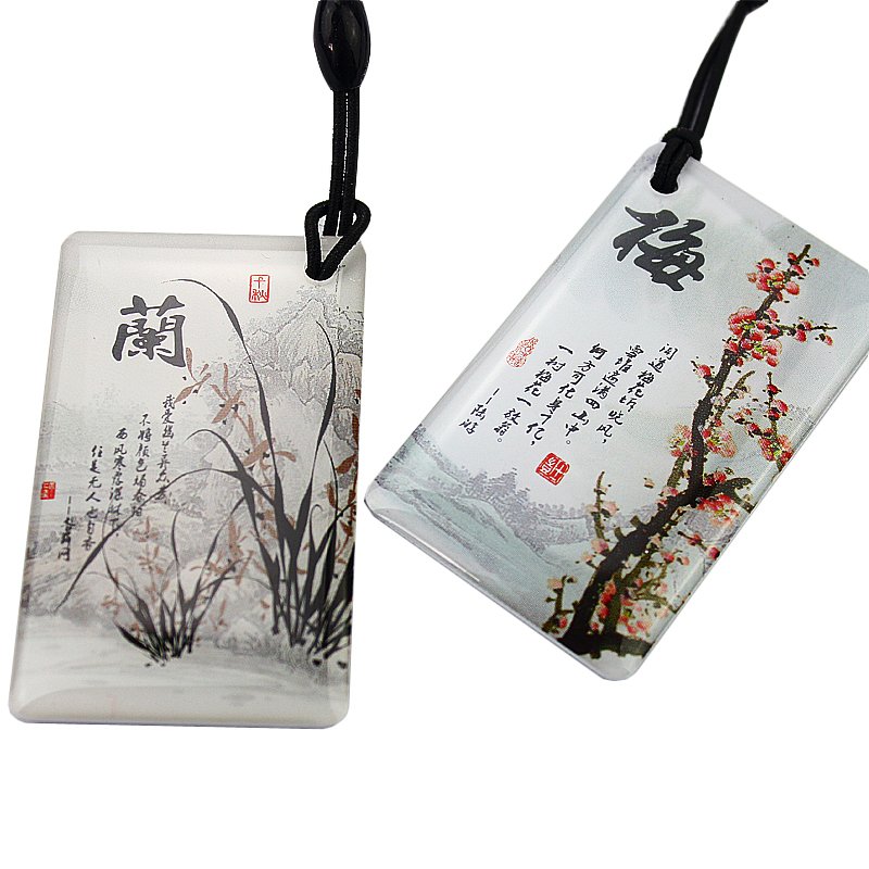 RFID 13.56Mhz access control key M1 chip label card waterproof glue type package read-only key 1pcs