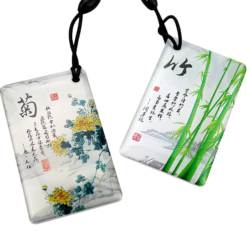 RFID 13.56Mhz access control key M1 chip label card waterproof glue type package read-only key 1pcs