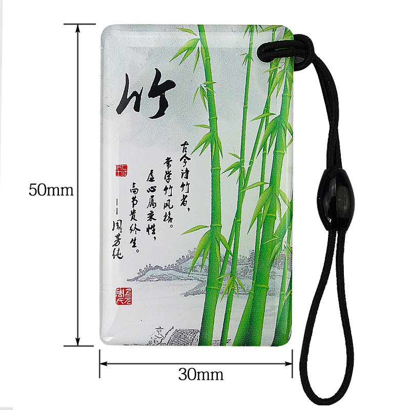 RFID 13.56Mhz access control key M1 chip label card waterproof glue type package read-only key 1pcs