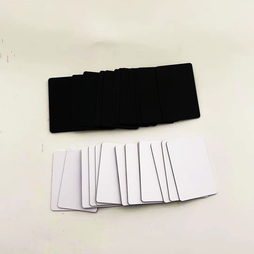 Custom print 40*60MM matt finish black / white NFC Mobile Phone Flat Sticker / NFC Card
