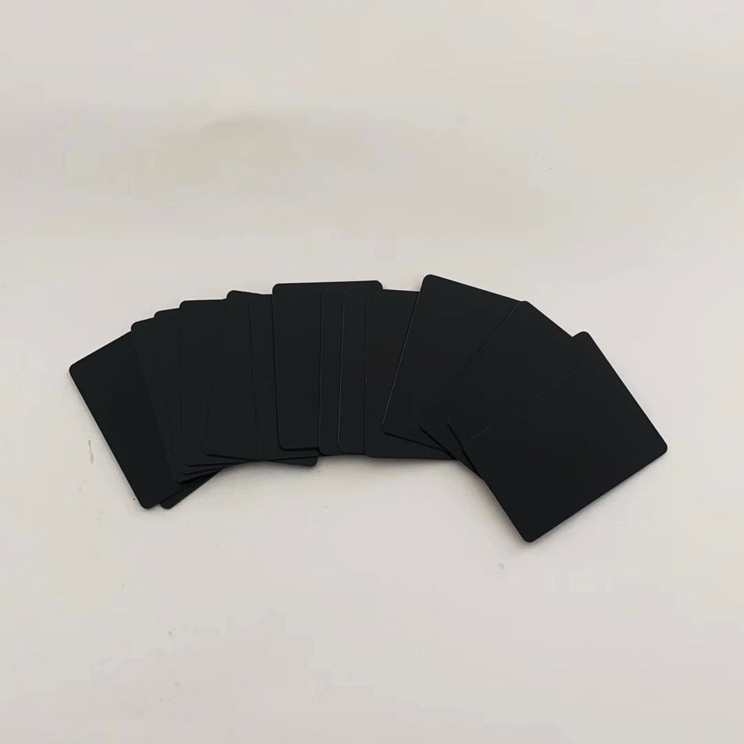 Custom print 40*60MM matt finish black / white NFC Mobile Phone Flat Sticker / NFC Card