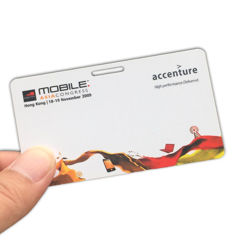 Custom Artwork Printing Contactless Plastic PVC Rfid NFC Access Control Visit Card