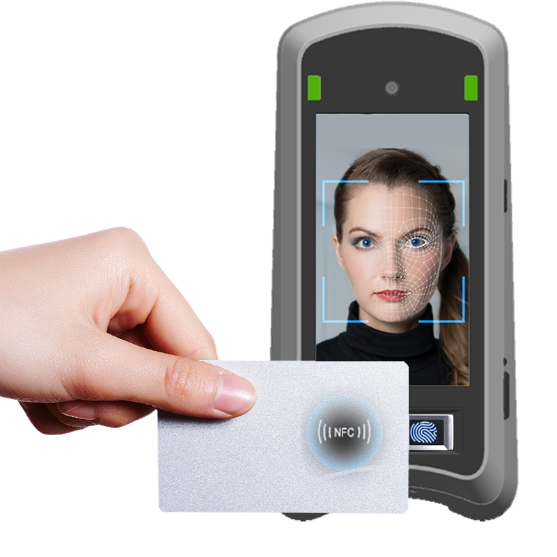 HFSecurity X05 Door Access Control 5-inch Touchscreen Biometric NFC Fingerprint Finger Facial IRIS Recognition Time Attendance