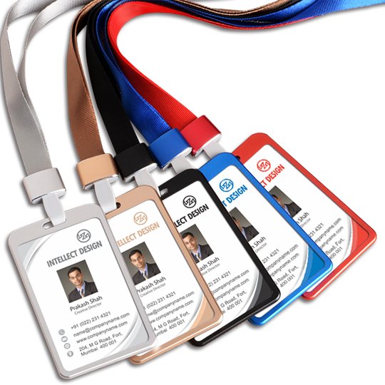 PVC Plastic Metal ID Card Holder for School or Company Access Control Cards Product
