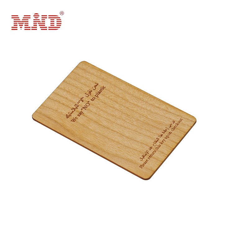 Programmable Bamboo Wood Business Cards RFID ISO14443A Smart NTAG 213 NTAG 215 NTAG 216 Wooden Hotel Key Card