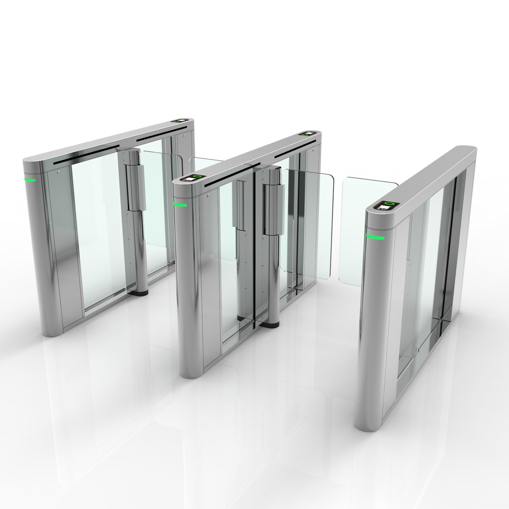 Bosiny Access Control Automatic Speed Turnstile Gate with qr code rfid card Face Recognition for Community school gym