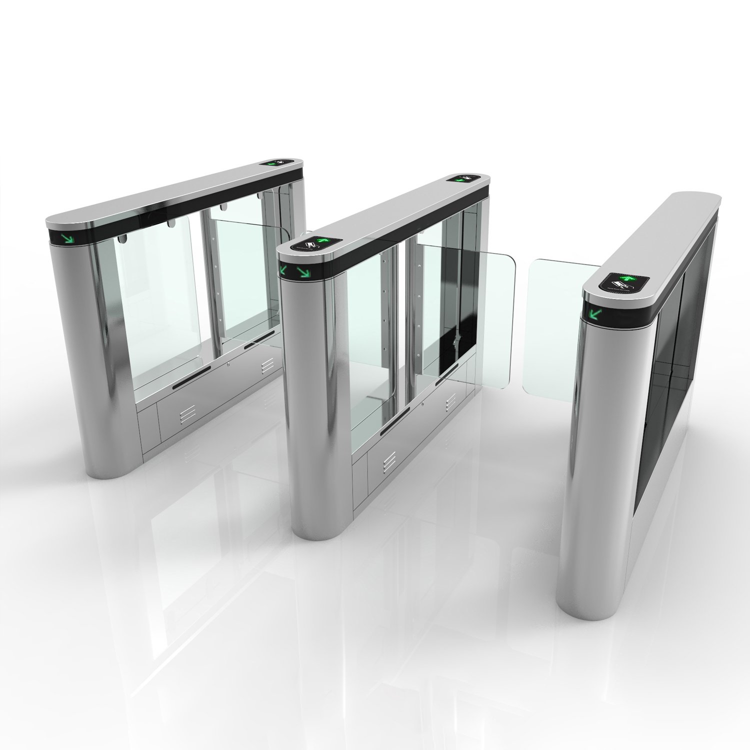 Bosiny Access Control Automatic Speed Turnstile Gate with qr code rfid card Face Recognition for Community school gym