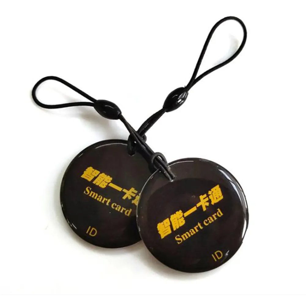 13.56Mhz Rewritable Hotel Access Control Card Keyfobs Waterproof Dropping Glue Key Tags NFC RFID Badge Keychain